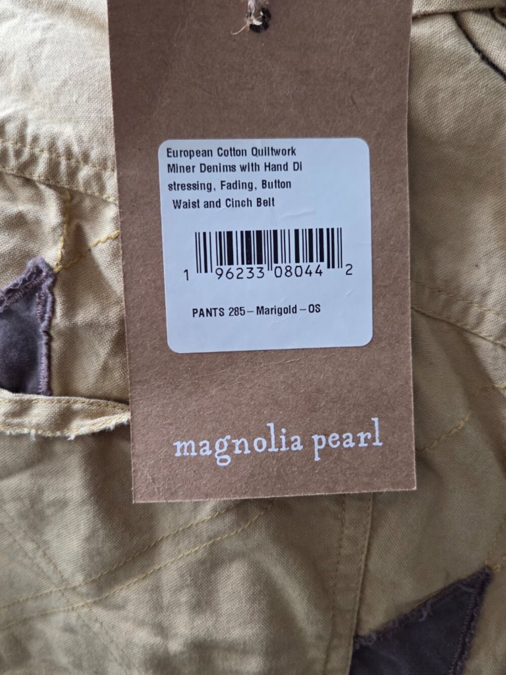 Magnolia Pearl - Quiltwork Miner Pants in Marigold - One Size - Picture 8 of 9